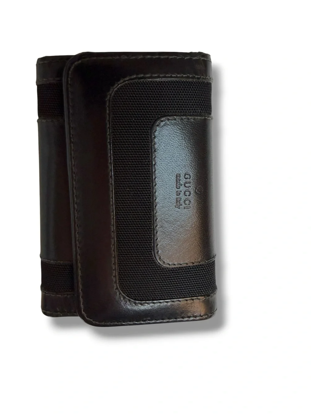 Gucci Black Leather Key & Card Holder